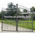 chain link fence double Swing gate